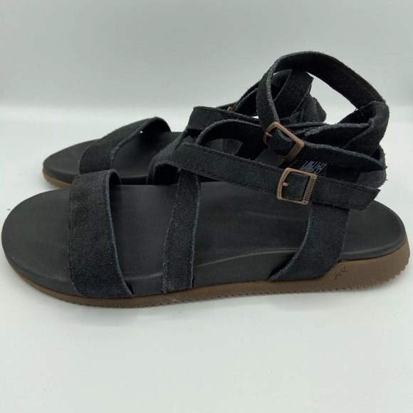 Chaco Rose Black Leather Strap Gladiator Sandals Sz 9 Women's JCH107806 - Picture 8 of 10